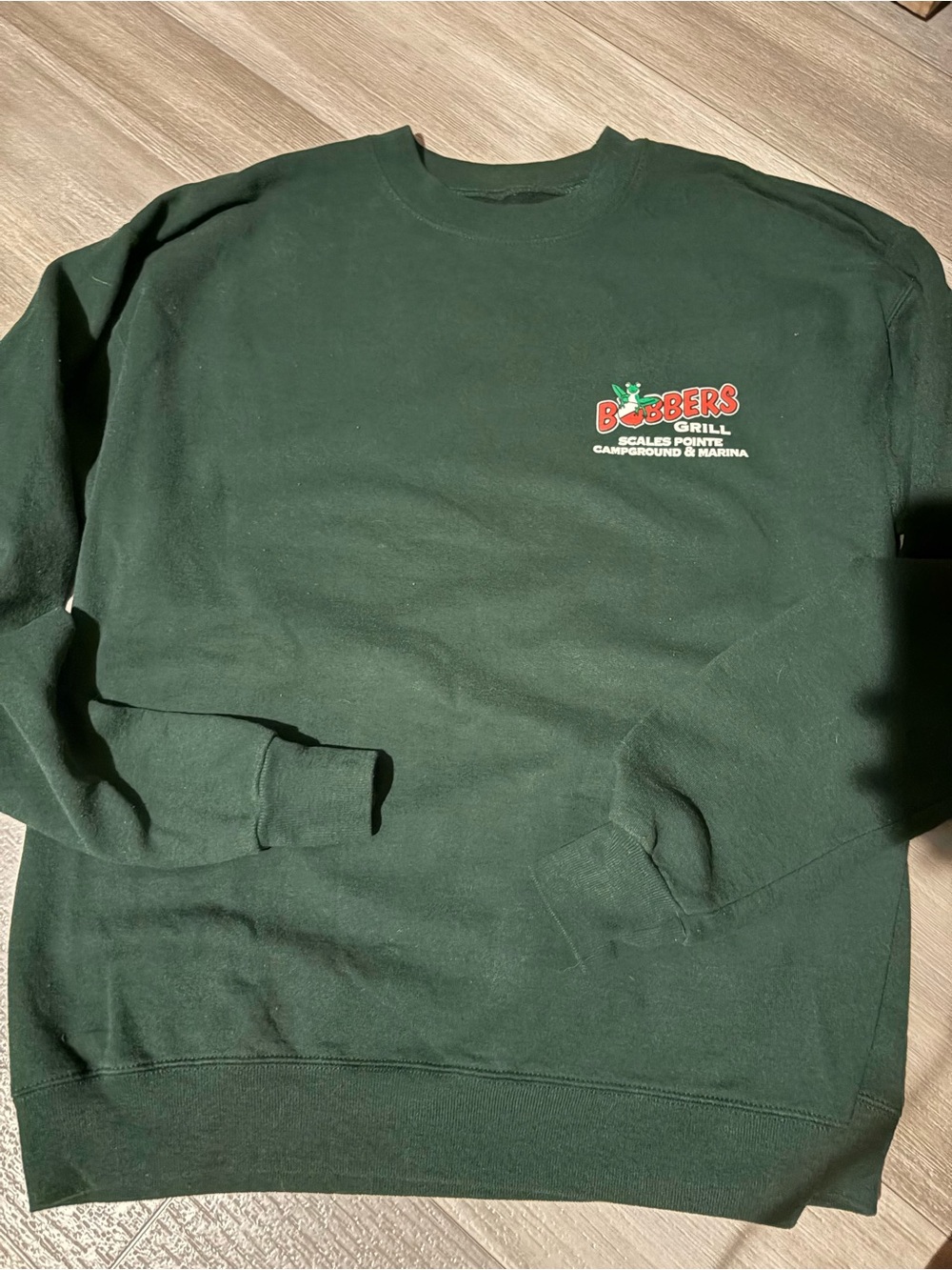 Dark Green Men's Crewneck Sweatshirt